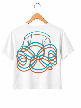 Camiseta Girô Contorno — Branca