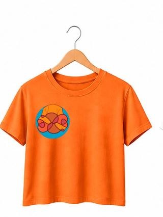 Camiseta Girô Emblema — Laranja