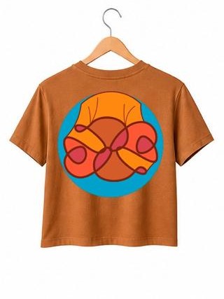 Camiseta Girô Emblema — Terracota
